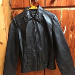 Black Leather Coat